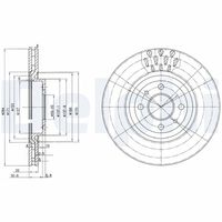 DELPHI BG2617 - Disco de freno