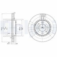 DELPHI BG2619 - Disco de freno