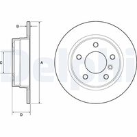 DELPHI BG2624 - Disco de freno