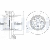 DELPHI BG2671 - Disco de freno