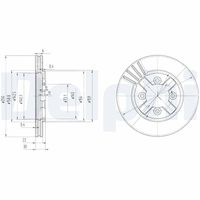 DELPHI BG2685 - Disco de freno