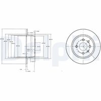 DELPHI BG2635 - Disco de freno