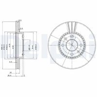 DELPHI BG2693 - Disco de freno