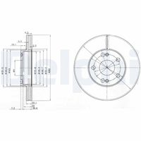 DELPHI BG2695 - Disco de freno