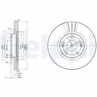 DELPHI BG2697 - Disco de freno