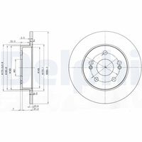 DELPHI BG2698 - Disco de freno