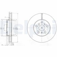 DELPHI BG2711 - Disco de freno