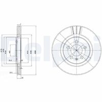 DELPHI BG2713 - Disco de freno