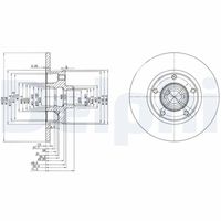 DELPHI BG2714 - Disco de freno