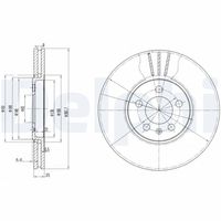 DELPHI BG2729 - Disco de freno