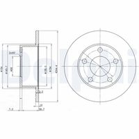 DELPHI BG2746 - Disco de freno