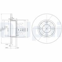 DELPHI BG2752 - Disco de freno