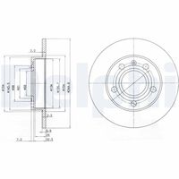 DELPHI BG2753 - Disco de freno