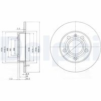 DELPHI BG2748 - Disco de freno