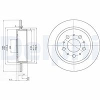 DELPHI BG2718 - Disco de freno