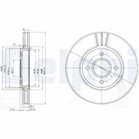 DELPHI BG2757 - Disco de freno