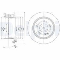 DELPHI BG2761 - Disco de freno