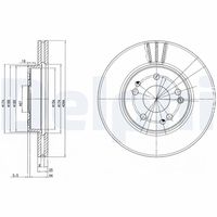 DELPHI BG2772 - Disco de freno