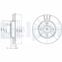 DELPHI BG2780 - Disco de freno