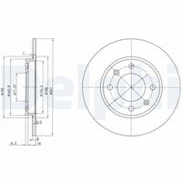 DELPHI BG2800 - Disco de freno