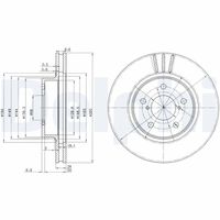 DELPHI BG2767 - Disco de freno