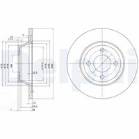 DELPHI BG2783 - Disco de freno