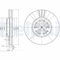 DELPHI BG2829 - Disco de freno