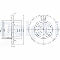 DELPHI BG2872 - Disco de freno