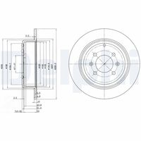 DELPHI BG2873 - Disco de freno