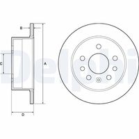 DELPHI BG2879 - Disco de freno