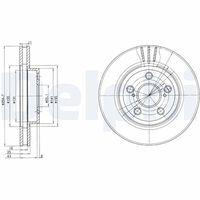 DELPHI BG2880 - Disco de freno