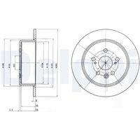 DELPHI BG2884 - Disco de freno