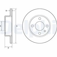 DELPHI BG2909 - Disco de freno