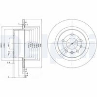 DELPHI BG2986 - Disco de freno