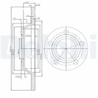 DELPHI BG2987 - Disco de freno