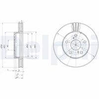 DELPHI BG2906 - Disco de freno