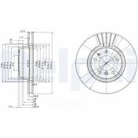 DELPHI BG3039 - Disco de freno