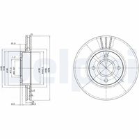 DELPHI BG3056 - Disco de freno