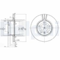 DELPHI BG3043 - Disco de freno