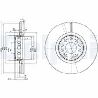 DELPHI BG3033 - Disco de freno