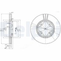 DELPHI BG3063 - Disco de freno