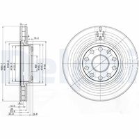 DELPHI BG3078 - Disco de freno