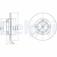 DELPHI BG3083 - Disco de freno