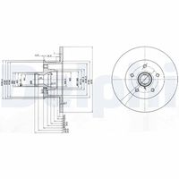 DELPHI BG310 - Disco de freno