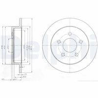 DELPHI BG3143 - Disco de freno