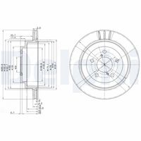 DELPHI BG3154 - Disco de freno