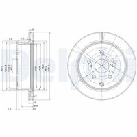 DELPHI BG3166 - Disco de freno