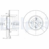 DELPHI BG3186 - Disco de freno