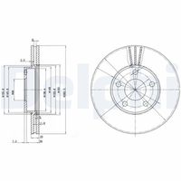 DELPHI BG3199 - Disco de freno