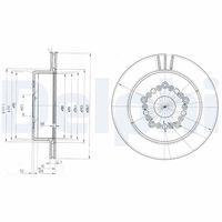 DELPHI BG3230 - Disco de freno